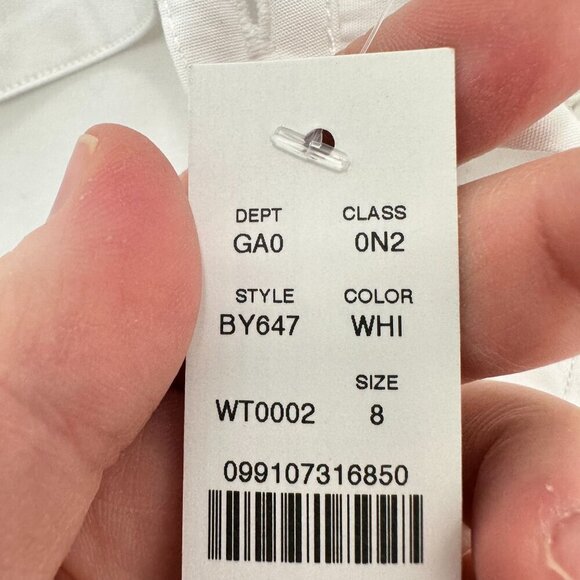 J. Crew Women's Size 8 Wren slim shirt in stretch cotton poplin Preppy Chic NWT - Picture 9 of 10